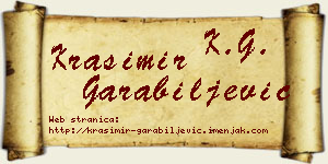 Krasimir Garabiljević vizit kartica